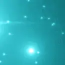 teal bokeh