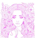 girl with flowers
