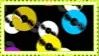 falling records stamp