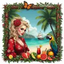 Summer Beach Girl