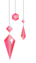 dangling crystals