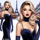 Pretty girl in Paris 