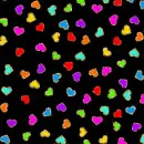 colorful hearts