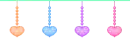 pastel hearts