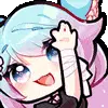 anime girl wave