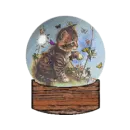 kitty snow globe