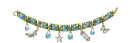 topaz charm bracelet