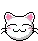 white cat head