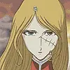 serious blonde anime girl