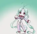 chibi anime girl dancing