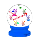 Happy Birthday snow globe