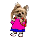 school girl puppy