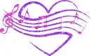 heart and musical notes