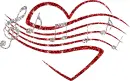 heart and musical notes