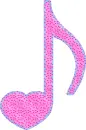 heart shaped musical note