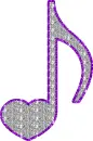 heart shaped musical note