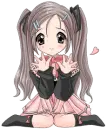 anime girl with twintails