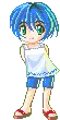 doll with blue hair