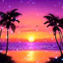 tropical sunset