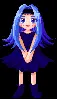 blue hair girl