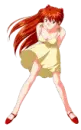 anime woman with a dress
