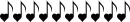 heart shaped musical notes