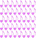 heart shaped musical notes