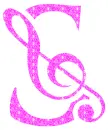 letter s with a treble clef