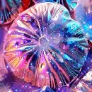 iridescent sand dollar