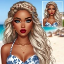 Beautiful beach babe 