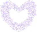 a heart made of roses 