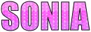 Sonia (3 shades of pink glitter)