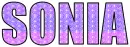Sonia (3 shades of purple glitter)