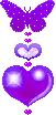 butterfly and hearts