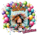 Lilliana - Happy Birthday Spunky Girl Cake Candle