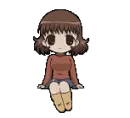 sitting girl
