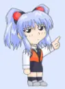 pointing girl