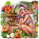 Beach Girl Hawai Summer