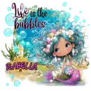 Isabella - Life is the Bubbles Mermaid Girl Under The Sea