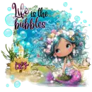 Lily - - Life is the Bubbles Mermaid Girl Under The Sea