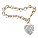 diamond heart bracelet