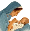 Virgin Mary and baby Jesus