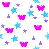 butterflies and stars