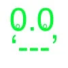 green and white smiley #1