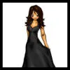 girl in black dress