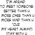 I'm Afraid