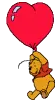 Pooh with a balloon