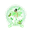 August fairy snow globe