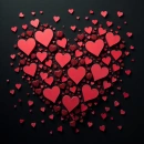 Red hearts
