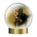 cheetah cub snow globe
